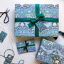 Elk And Swan Forest Gift Wrap, thumbnail 1 of 8