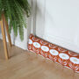Draught Excluder In Dandelion Burnt Orange Fabric, thumbnail 1 of 2