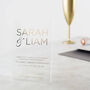 Acrylic Foiled Modern Invitations, thumbnail 1 of 3