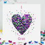 I Love Gran Butterfly Heart Card, thumbnail 1 of 11
