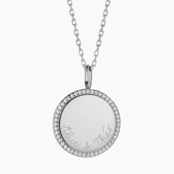 Personalised Crystal Disc Necklace, 5 of 8
