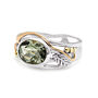 Green Amethyst Ring With Leaf Motif, thumbnail 7 of 8