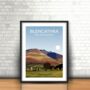 Blencathra Lake District Landscape Art Print, thumbnail 1 of 4