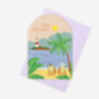 Tropical Holiday Anniversary Card, thumbnail 4 of 5