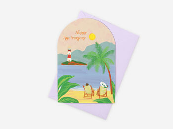 Tropical Holiday Anniversary Card, 4 of 5