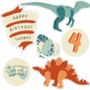 Personalised Dinosaur Magnets Birthday Letterbox Card, thumbnail 4 of 5