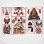Christmas Folk Festive Embroidery Kit, thumbnail 3 of 12