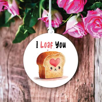 Funny Valentine's Day Bread Pun Decoration, 2 of 2
