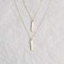 Personalised Vertical Bar Necklace Set, thumbnail 3 of 5