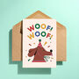 Woof Woof Celebration Greeting Card, thumbnail 3 of 3