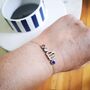 Family Birthstone And Zodiac Sign Slider Bracelet, thumbnail 5 of 12