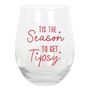 Season To Get Tipsy Stemless Glass, thumbnail 1 of 3