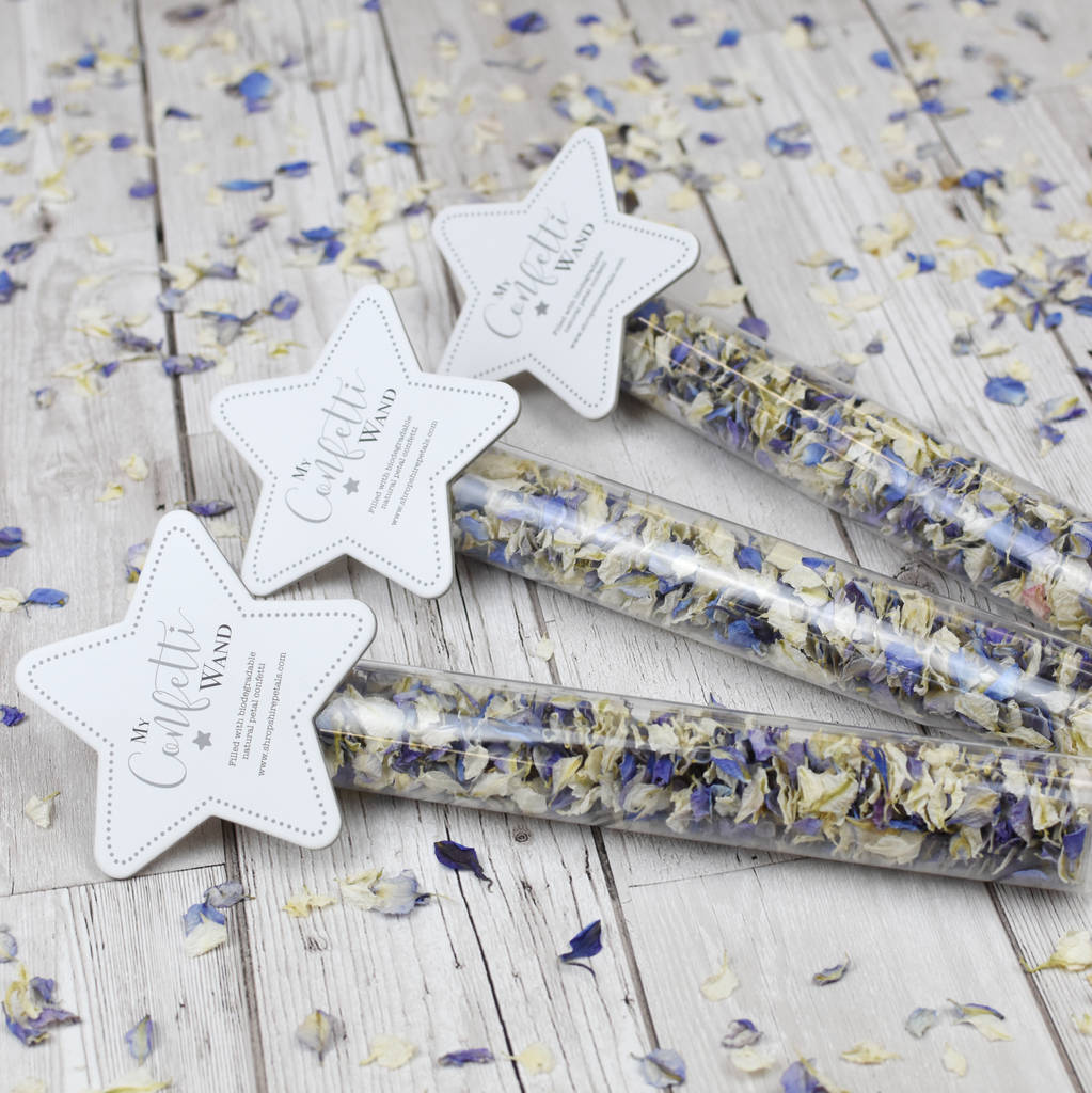 Confetti Wands Filled With Biodegradable Confetti, 1 of 5