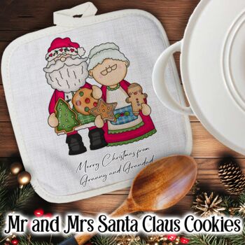 Personalised Cute Christmas Gift Pot Holder / Grab, 4 of 12