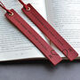 Personalised Matching Leather Bookmarks Third Anniversary Gift For Him Or Her, thumbnail 11 of 11