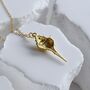 925 Sea Shell Charm 18 K Gold Necklace Fine Jewelry, thumbnail 7 of 8