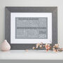 Personalised Pearl Anniversary Word Art, thumbnail 3 of 10