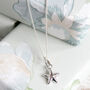 Starfish Necklace In Silver Or Gold, thumbnail 2 of 3