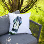 Inky Mallard Outdoor Cushion For Garden Furniture, thumbnail 3 of 9