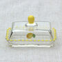 Hand Painted Glass Butter Dish – Cherry Or Lemon Design, thumbnail 5 of 10