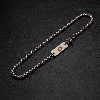Silver Engraved Box Bracelet, 4 of 9