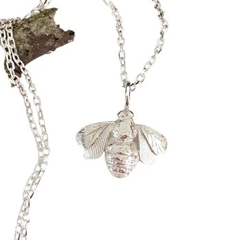 Silver Bee Necklace, 4 of 7