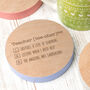 Personalised Teacher Definition Drinks Coaster, thumbnail 2 of 9