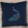 Peacock Cushion Beginners Embroidery Kit, thumbnail 4 of 4