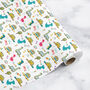 Dinosaur Wrapping Paper Roll Or Folded V4, thumbnail 2 of 3