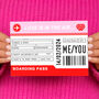 Personalised Boarding Pass Valentine's Card, thumbnail 1 of 3