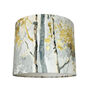 Silver Birch Contemporary Woodland Drum Lampshade, thumbnail 9 of 10