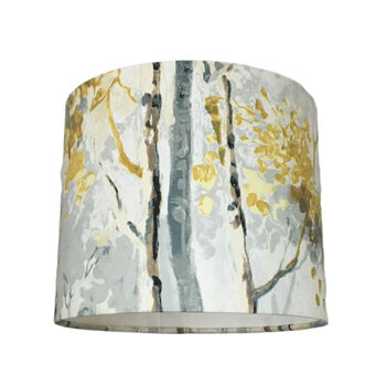 Silver Birch Contemporary Woodland Drum Lampshade, 9 of 10