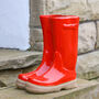 Personalised Large Red Welly Boots Planter, thumbnail 3 of 11