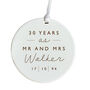 Anniversary Ornament For Couple With Names, thumbnail 2 of 4
