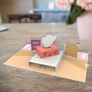Come Across Tissue Box 3D Pop Up Funny Anniversary Card, 6 of 6