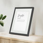 Personalised Daughter Family Keepsake Framed Print, thumbnail 7 of 10