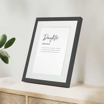 Personalised Daughter Family Keepsake Framed Print, 7 of 10