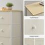 Chest Of Drawers Six Fabric Drawer Storage Dresser, thumbnail 7 of 12