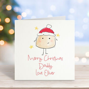 Merry Christmas Daddy Love From Personalised Card, 2 of 4