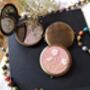 Mini Makeup Mirror With Hand Embroidered Flower, thumbnail 6 of 12