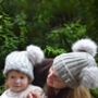 Mummy And Me Personalised Pom Pom Hats, thumbnail 2 of 4