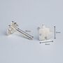 Sterling Silver Jigsaw Puzzle Piece Stud Earrings, thumbnail 3 of 5
