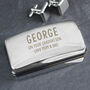 Personalised Any Message Cufflink Box, thumbnail 2 of 4