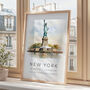 New York City Travel Landmark Poster, thumbnail 2 of 7