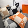 Cashmere Wool Pillow Cases With Design, thumbnail 3 of 4