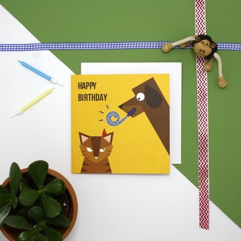 Angry Cat Birthday Card By Jolly Smith | notonthehighstreet.com