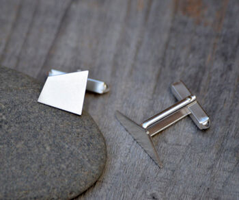 Quadrilateral Cufflinks In Sterling Silver, 2 of 3