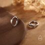 Sterling Silver Octopus Tentacles Huggie Hoop Earrings, thumbnail 6 of 11
