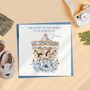 Personalised Carousel New Born Baby Boy Card, thumbnail 1 of 7