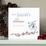 Personalised Baby's First Christmas Card, thumbnail 2 of 3